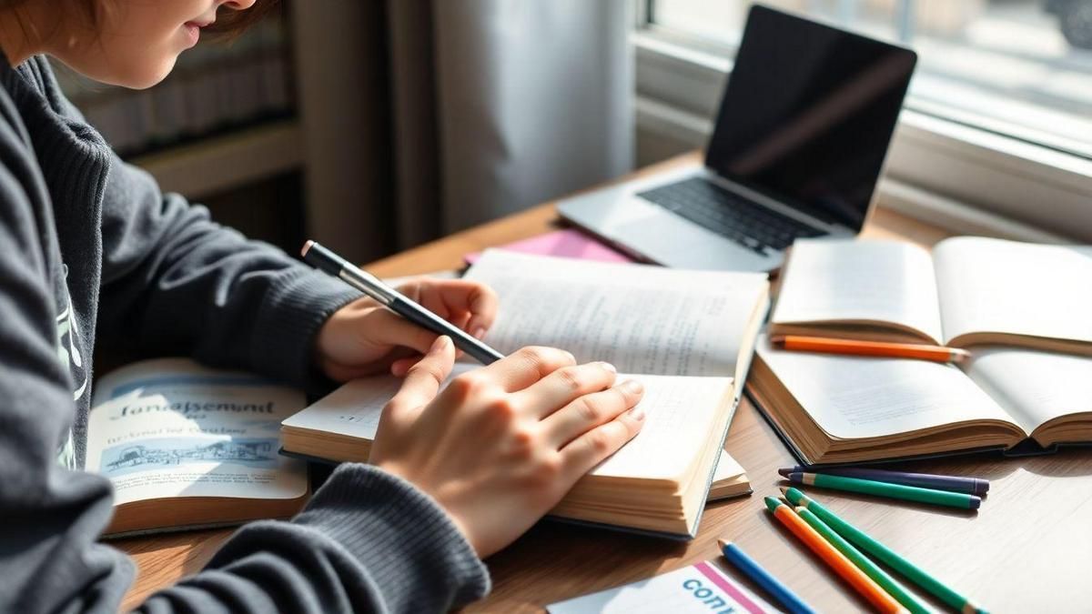 Editor revisando provas e marcando mudanças